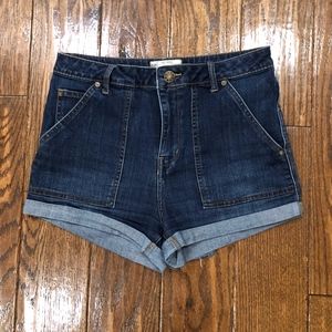 Free People high-waisted jean shorts